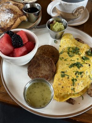 Hearty omelette (part of the Jupiters medley)  at The Ginger Mule in Houston