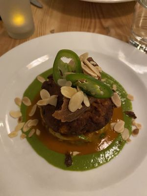 Moroccan chickpea cake  at Candle in New York City