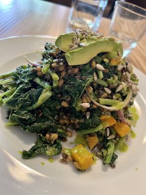 Back for more Candle, today was the kale salad and the wild mushroom salad.   at Candle in New York City