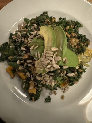 Grilled kale salad  at Candle in New York City