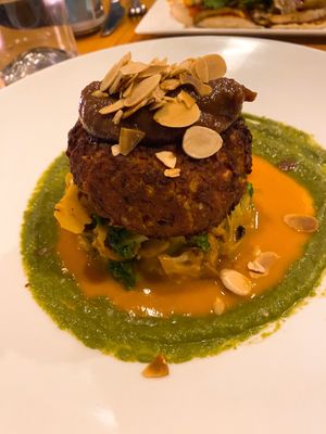 Moroccan spiced chickpea cake   at Candle in New York City