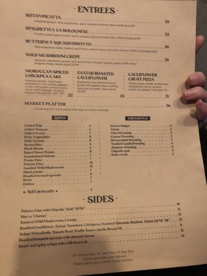 Menu   at Candle in New York City