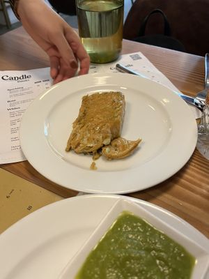 Side of vegan salmon!   at Candle in New York City