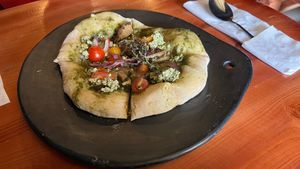 Pizza Di Pesto at Tribu de Fuego in Bogota