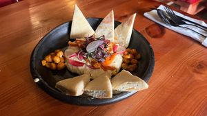 Hummus at Tribu de Fuego in Bogota