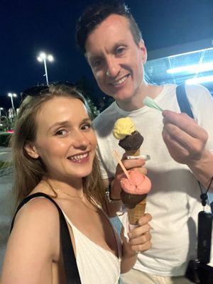 Ice Cream Selfie   at Fiordipanna in Locarno