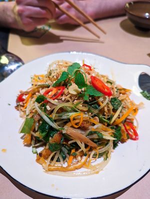 Papaya Salad at Green Inn - Nhà hàng thuần chay in Hanoi