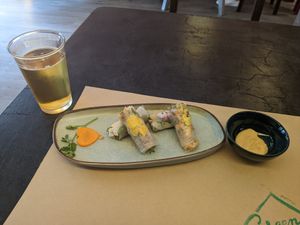 Spring rolls at Green Inn - Nhà hàng thuần chay in Hanoi
