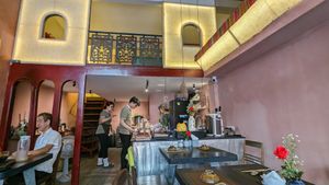 Interior at Green Inn - Nhà hàng thuần chay in Hanoi