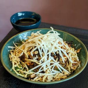 Vegan Healthy Black Garlic Vermicelli at Green Inn - Nhà hàng thuần chay in Hanoi