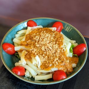 Vegan Pasta with Peanut Mushroom Sauce at Green Inn - Nhà hàng thuần chay in Hanoi