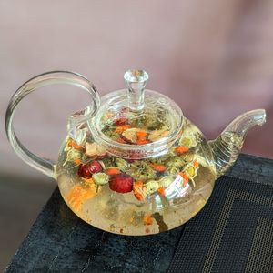 Chamomile and Red Dried Apple Tea at Green Inn - Nhà hàng thuần chay in Hanoi