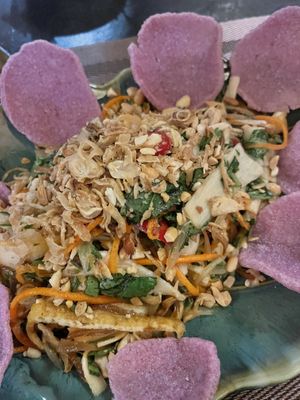Coconut tree core Thai salad  #Veganuary at Green Inn - Nhà hàng thuần chay in Hanoi