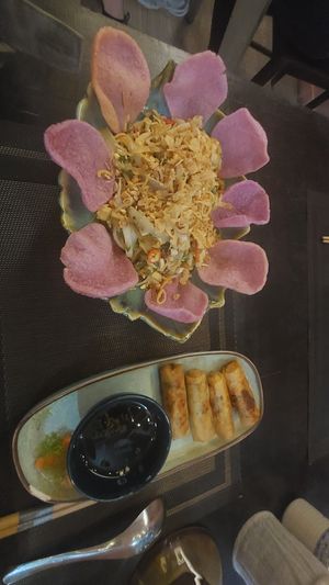 Thai Salad and fried Spring roll at Green Inn - Nhà hàng thuần chay in Hanoi