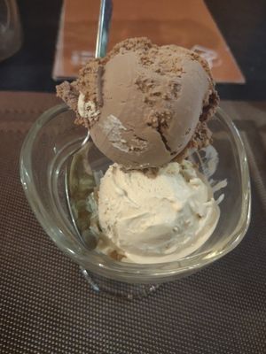 Salted caramel and chocolate at Green Inn - Nhà hàng thuần chay in Hanoi