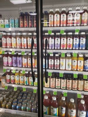 Komucha shelves at Better Health Market in Dearborn