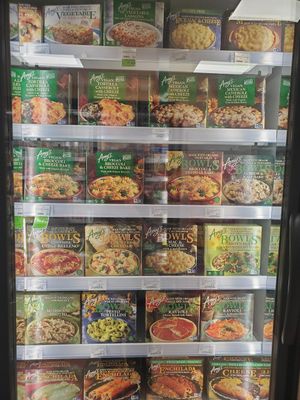 Plant-based frozen meals at Better Health Market in Dearborn