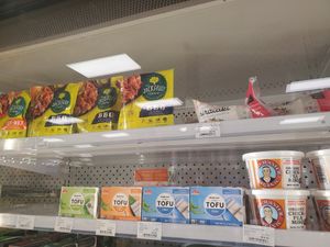 Tofu and jackfruit meals at Better Health Market in Dearborn