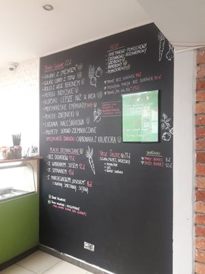 Menu at Karrotka in Torun