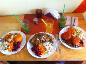 Lovely vegan food at Karrotka :)  at Karrotka in Torun