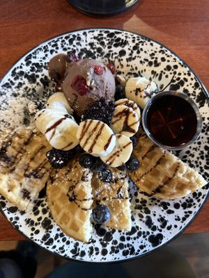 Waffles  #Veganuary at Penelope's Vegan Taqueria - Andersonville in Chicago