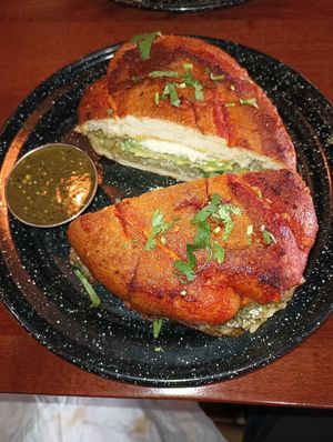 This sandwich is called a Torta, GREAT TASTING. at Penelope's Vegan Taqueria - Andersonville in Chicago