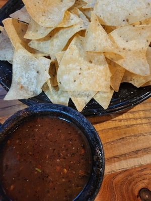 Salsa and Chips at Penelope's Vegan Taqueria - Andersonville in Chicago