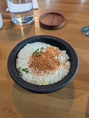Elote cup. at Penelope's Vegan Taqueria - Andersonville in Chicago