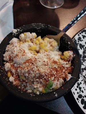 street style elote (in a cup) at Penelope's Vegan Taqueria - Andersonville in Chicago
