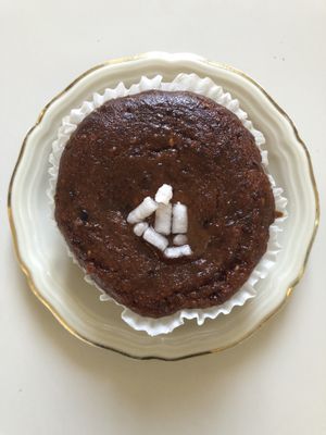 Amazing raspberry beetroot muffin 🌱   at Flora et Labora in Milan