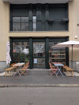 view from outside at Flora et Labora in Milan