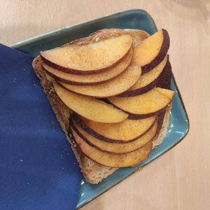 Peanutbutter fruit toast at Flora et Labora in Milan