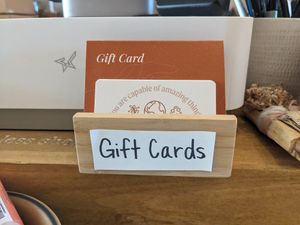 Gift cards available at The Waste Less Shop in Reno