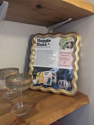 Small selection of clothes for sale from local reclaim at The Waste Less Shop in Reno