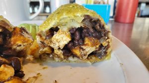 Vegan Breakfast Burrito at Ria's Bluebird in Atlanta