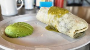 Vegan Breakfast Burrito at Ria's Bluebird in Atlanta