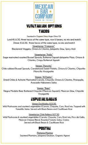  at Mexican Bar Company in Plano