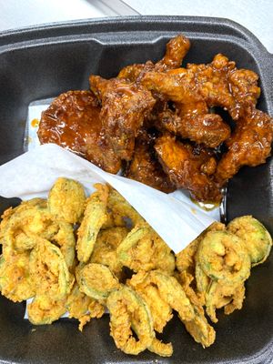 Garlic Chili w/Jah’Lo Crunchies at MushWings in Oklahoma City