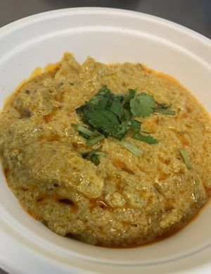 Vagharelo Rotlo is a popular Gujarati dish made with roti, crumbled and stir-fried with spices, vegetables, and sometimes with yogurt. at Jagdish Farshan in Irving