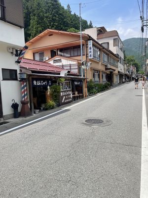 Exterior of shop  at Yaki Manju Shimamura in Gunma