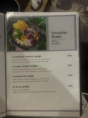 Menu February  at Sabai Sabai Viewpoint & Lounge in Koh Lanta