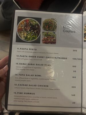 Menu February  at Sabai Sabai Viewpoint & Lounge in Koh Lanta