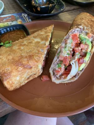 vegetarian burrito with no cheese   at Cactus Bogosov in Nha Trang