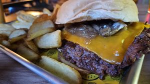 Vegan epicarda at Klüg Burgers in Mallorca