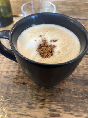Biscoff latte  at Comewell's in North London