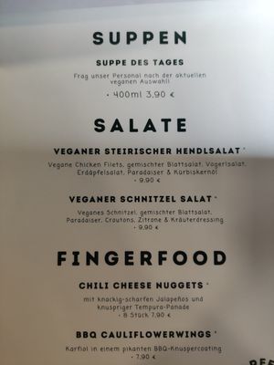 Soups, salads, fingerfood at Das Delicious in Vienna