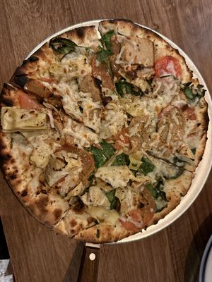 Vegan Artichoke Pizza   at Parkway Pizza - Minnehaha Ave in Minneapolis