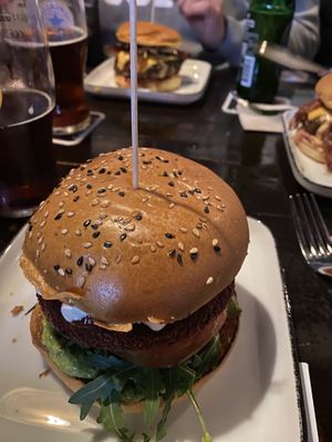 Veganer Burger - immerhin einer!  at The Harp in Hannover