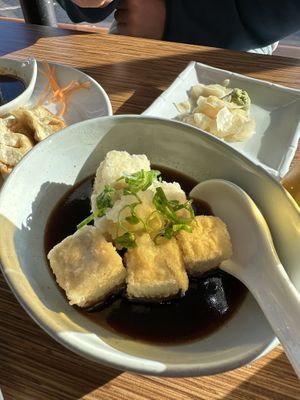 Agedashi tofu   at Kombu Sushi in Los Angeles