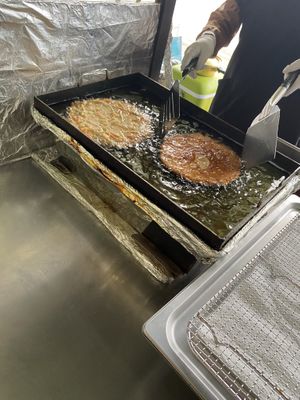 The pancakes!   at Vegan Stall in Gyeongju